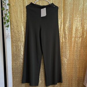 DISSH Elegant Knit Forest Green Wide-Leg Pants NWT!